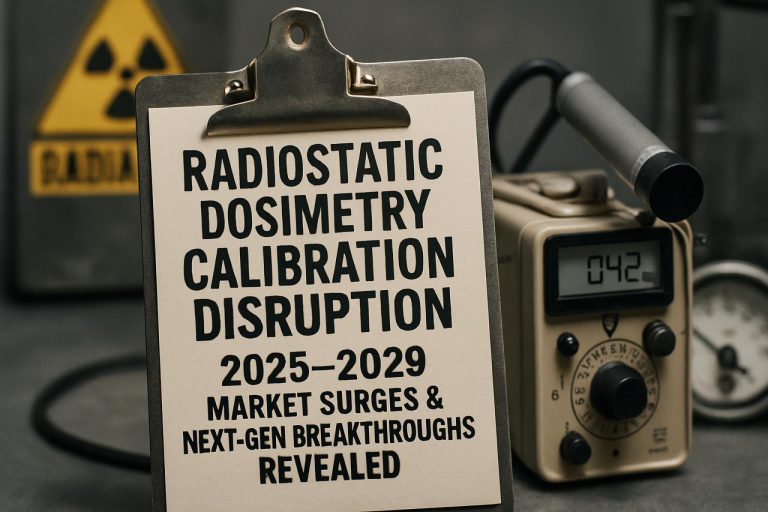 Perturbation de la calibration de dosimétrie radiostatique : Sursauts du marché 2025–2029 et percées de nouvelle génération révélées